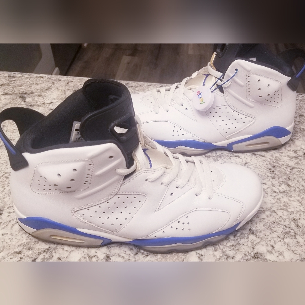 ICY JORDAN 6 SPORT BLUE NIKE AIR ROYAL JUMPMAN RETRO AUTHENTICATED